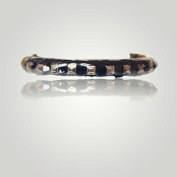 3 for $15 Black and Silvertone Hinged Bracelet - Picture 1 of 4